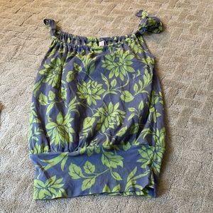 Sweet Pea roughed halter top